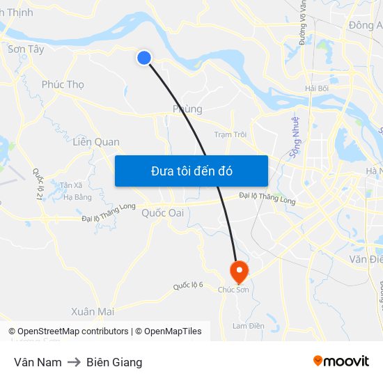 Vân Nam to Biên Giang map