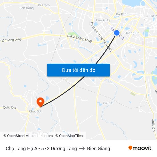 Chợ Láng Hạ A - 572 Đường Láng to Biên Giang map