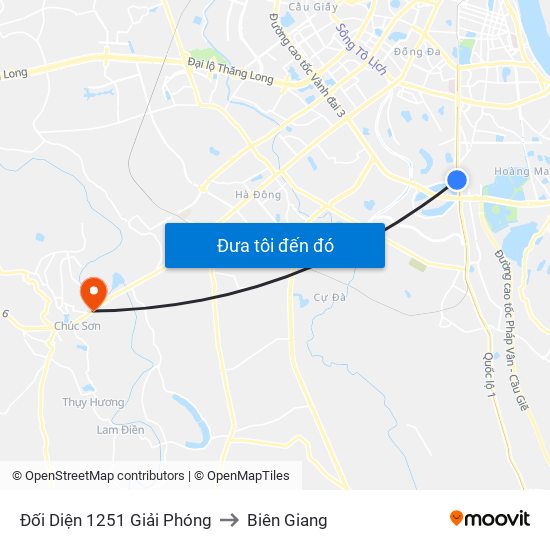 Đối Diện 1251 Giải Phóng to Biên Giang map