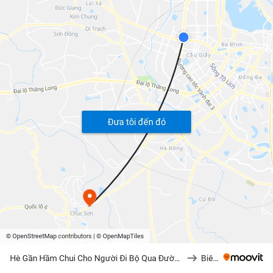 2b Phạm Văn Đồng to Biên Giang map