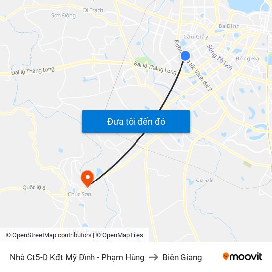 Nhà Ct5-D Kđt Mỹ Đình - Phạm Hùng to Biên Giang map