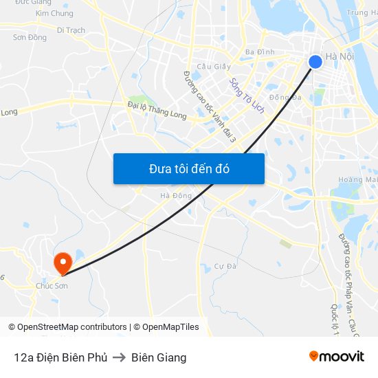 12a Điện Biên Phủ to Biên Giang map