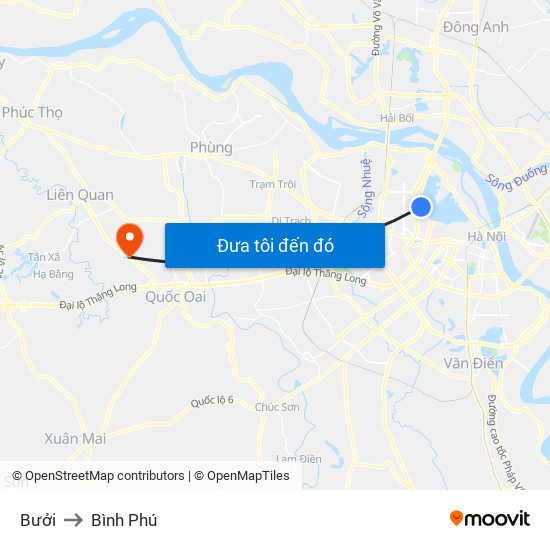 Bưởi to Bình Phú map