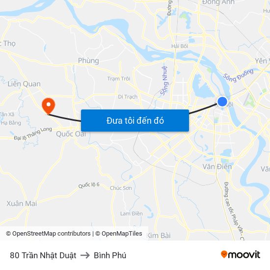 80 Trần Nhật Duật to Bình Phú map