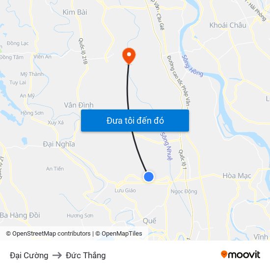 Đại Cường to Đức Thắng map