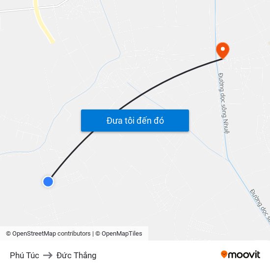 Phú Túc to Đức Thắng map