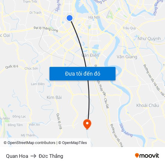 Quan Hoa to Đức Thắng map