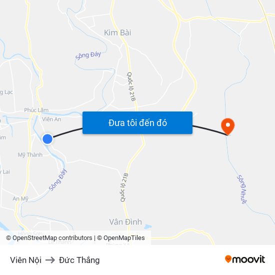 Viên Nội to Đức Thắng map