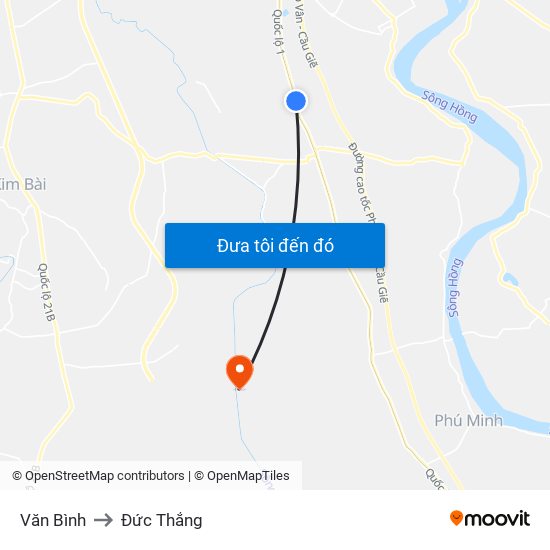 Văn Bình to Đức Thắng map