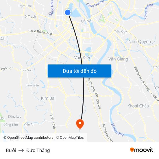 Bưởi to Đức Thắng map