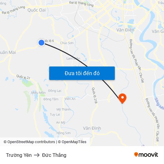 Trường Yên to Đức Thắng map