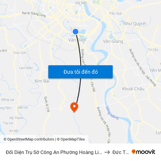 Đối Diện Trụ Sở Công An Phường Hoàng Liệt- 1277 Giải Phóng to Đức Thắng map