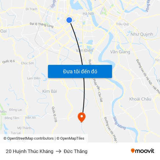 20 Huỳnh Thúc Kháng to Đức Thắng map