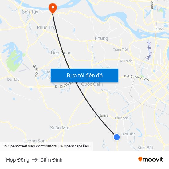 Hợp Đồng to Cẩm Đình map