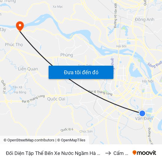 Đối Diện Tập Thể Bến Xe Nước Ngầm Hà Nội - Ngọc Hồi to Cẩm Đình map