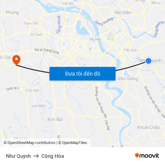 Như Quỳnh to Cộng Hòa map