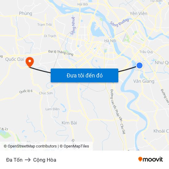 Đa Tốn to Cộng Hòa map