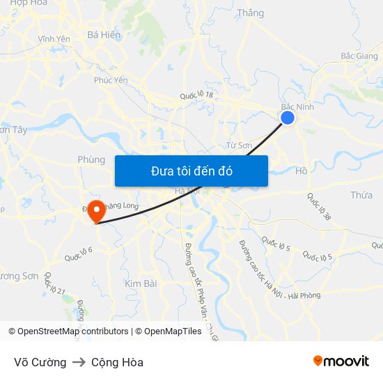 Võ Cường to Cộng Hòa map