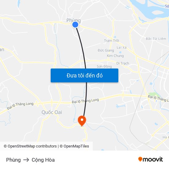 Phùng to Cộng Hòa map