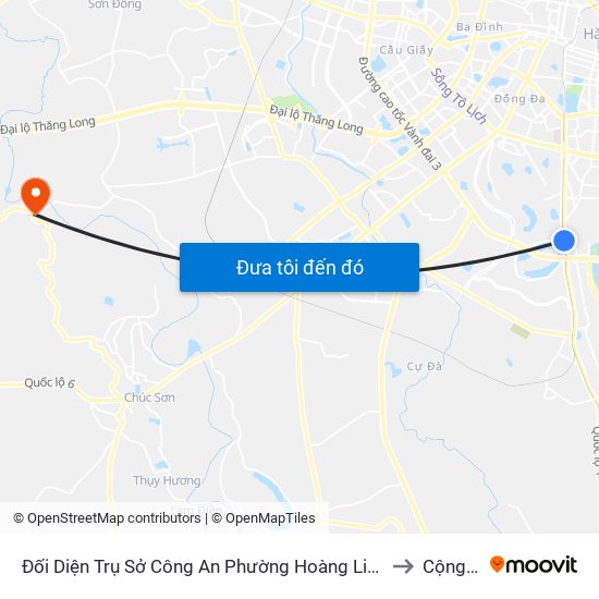 Đối Diện Trụ Sở Công An Phường Hoàng Liệt- 1277 Giải Phóng to Cộng Hòa map