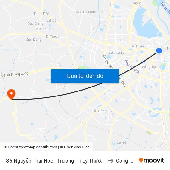 85 Nguyễn Thái Học - Trường Th Lý Thường Kiệt to Cộng Hòa map