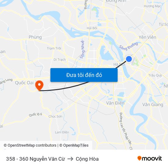 358 - 360 Nguyễn Văn Cừ to Cộng Hòa map