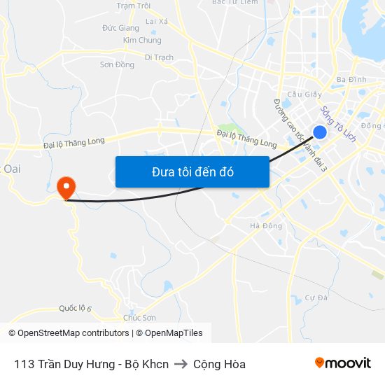 113 Trần Duy Hưng - Bộ Khcn to Cộng Hòa map
