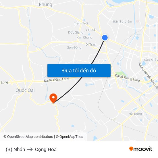 (B) Nhổn to Cộng Hòa map