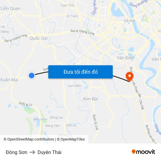 Đông Sơn to Duyên Thái map