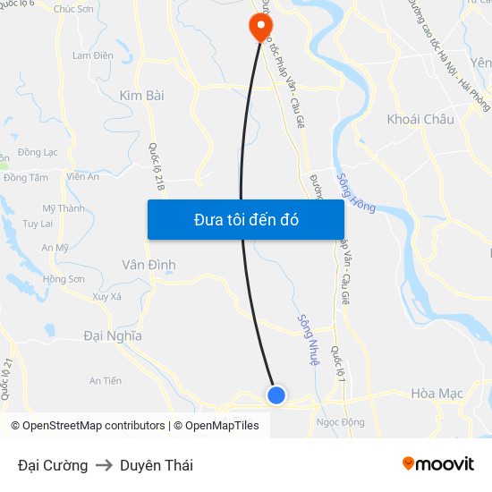 Đại Cường to Duyên Thái map