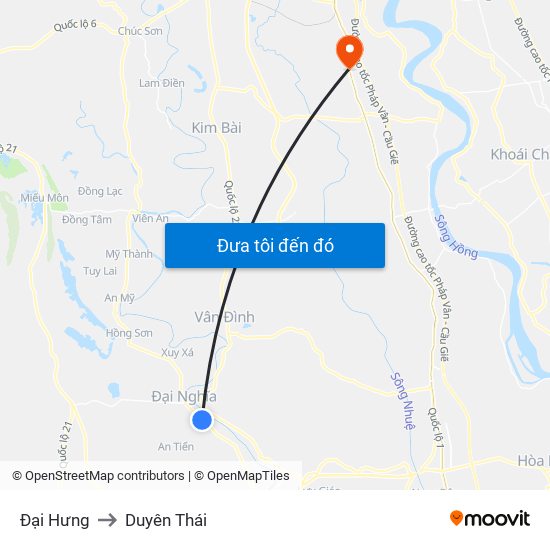 Đại Hưng to Duyên Thái map