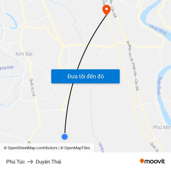 Phú Túc to Duyên Thái map