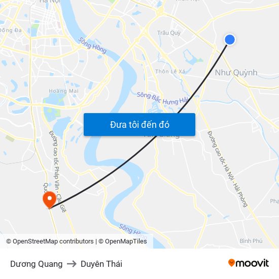 Dương Quang to Duyên Thái map
