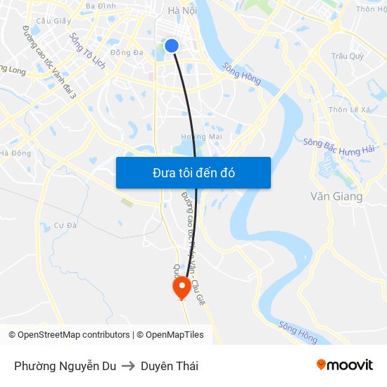 Phường Nguyễn Du to Duyên Thái map