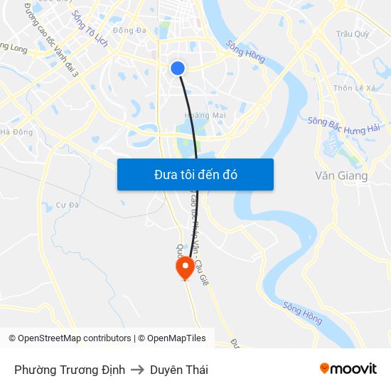 Phường Trương Định to Duyên Thái map