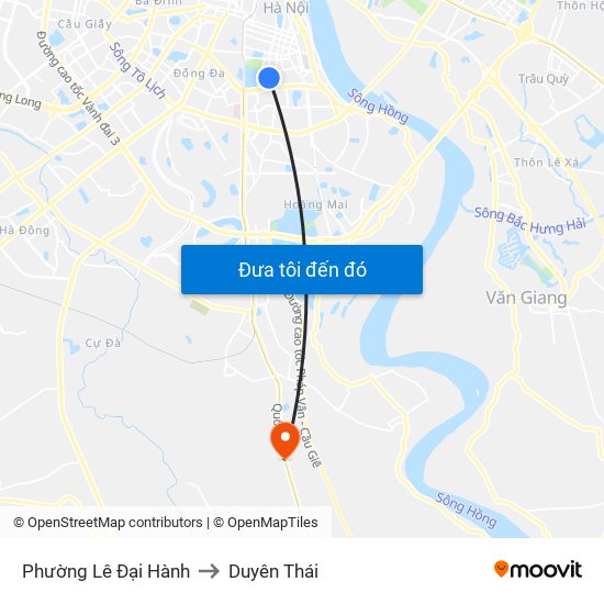 Phường Lê Đại Hành to Duyên Thái map