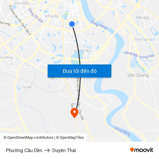 Phường Cầu Dền to Duyên Thái map