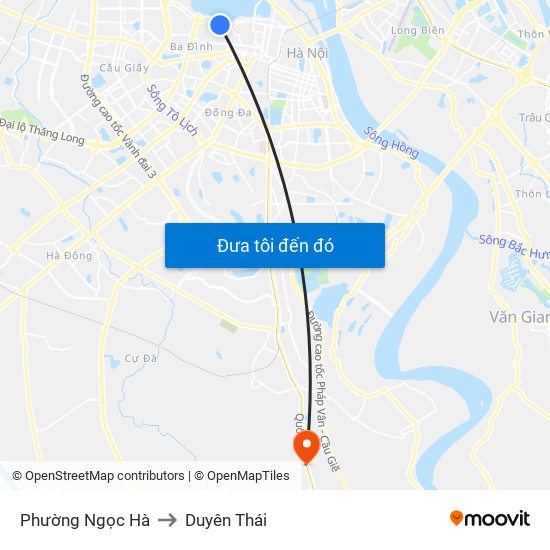 Phường Ngọc Hà to Duyên Thái map