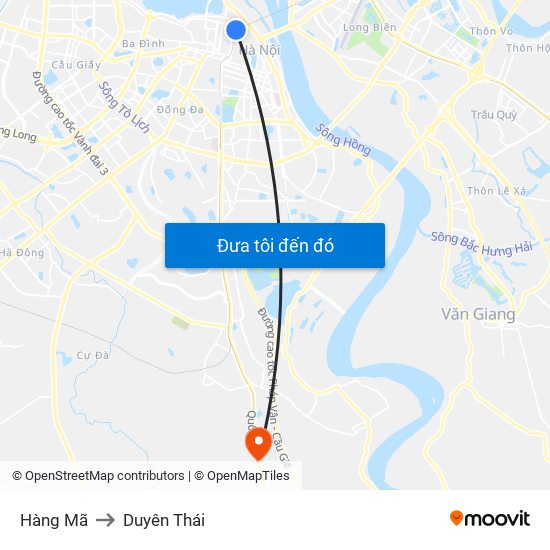 Hàng Mã to Duyên Thái map