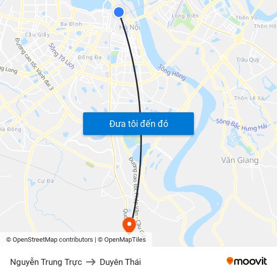 Nguyễn Trung Trực to Duyên Thái map
