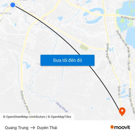 Quang Trung to Duyên Thái map
