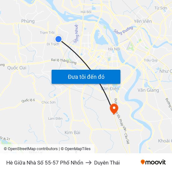 Hè Giữa Nhà Số 55-57 Phố Nhổn to Duyên Thái map