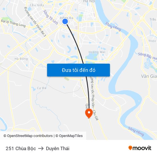 251 Chùa Bộc to Duyên Thái map