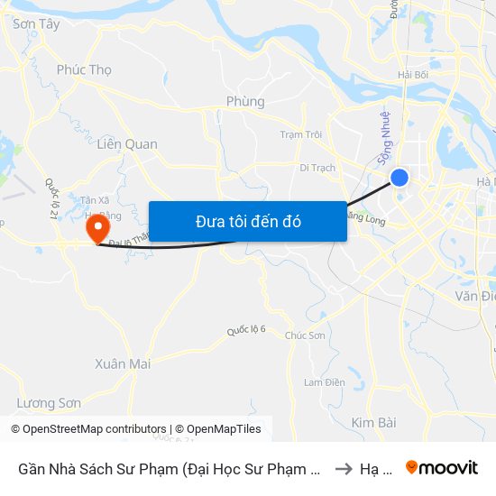 Gần Nhà Sách Sư Phạm (Đại Học Sư Phạm Hà Nội) - 136 Xuân Thủy to Hạ Bằng map