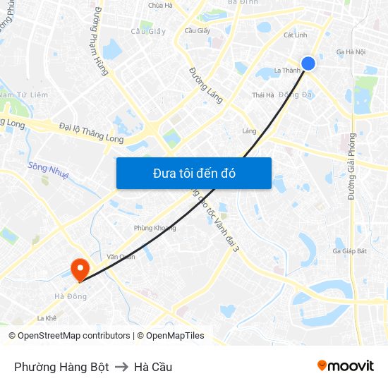 Phường Hàng Bột to Hà Cầu map