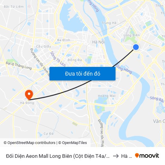 Đối Diện Aeon Mall Long Biên (Cột Điện T4a/2a-B Đường Cổ Linh) to Hà Cầu map