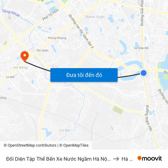 Đối Diện Tập Thể Bến Xe Nước Ngầm Hà Nội - Ngọc Hồi to Hà Cầu map