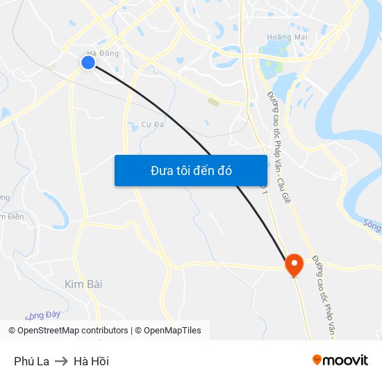 Phú La to Hà Hồi map