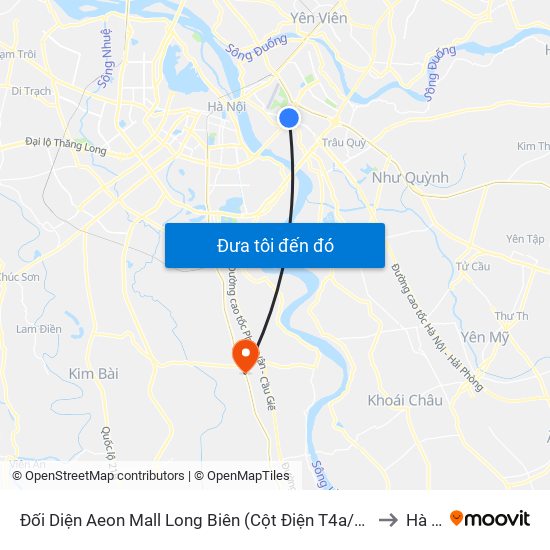 Đối Diện Aeon Mall Long Biên (Cột Điện T4a/2a-B Đường Cổ Linh) to Hà Hồi map