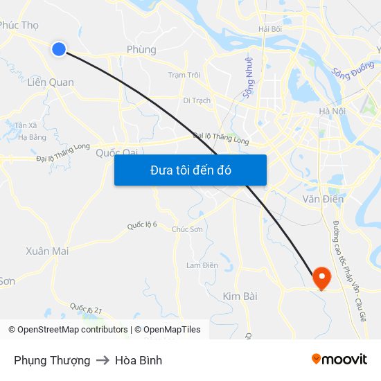 Phụng Thượng to Hòa Bình map